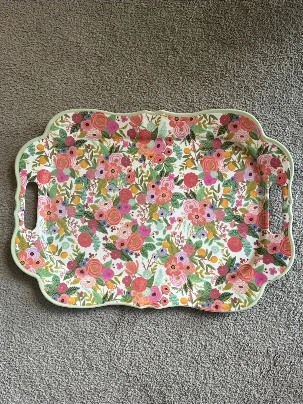 Rifle Paper Co. Melamine Serving Tray in Garden Party!